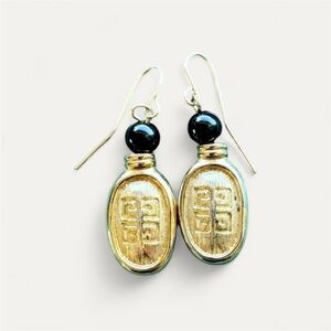 GIVENCHY Vintage Gold Luxury Earrings.